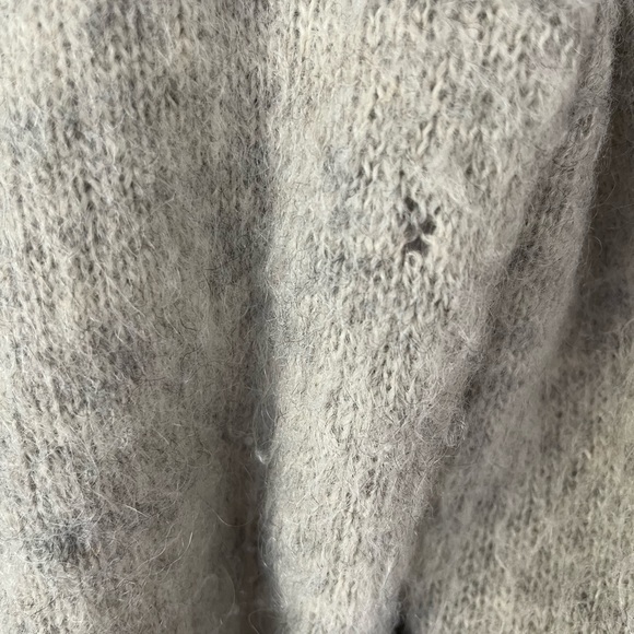 Samband Iceland Icelook Cardigan Belted Jacket Wool Womens Small Off White Gray. - Picture 2 of 10